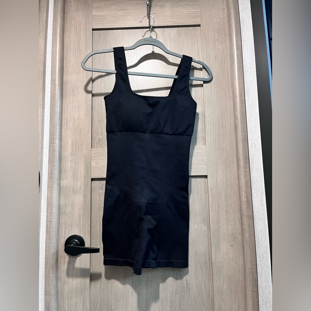 Popilush Ribbed Black Women's Bodysuit sz medium